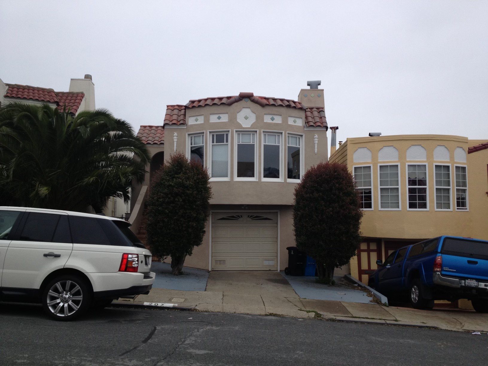 Home exterior before the front facade and entry improvements